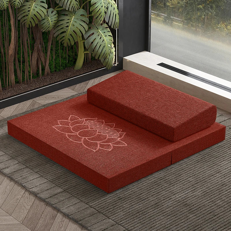 Meditation Chair with Back Support & Bonus Portable Buckwheat Cushion