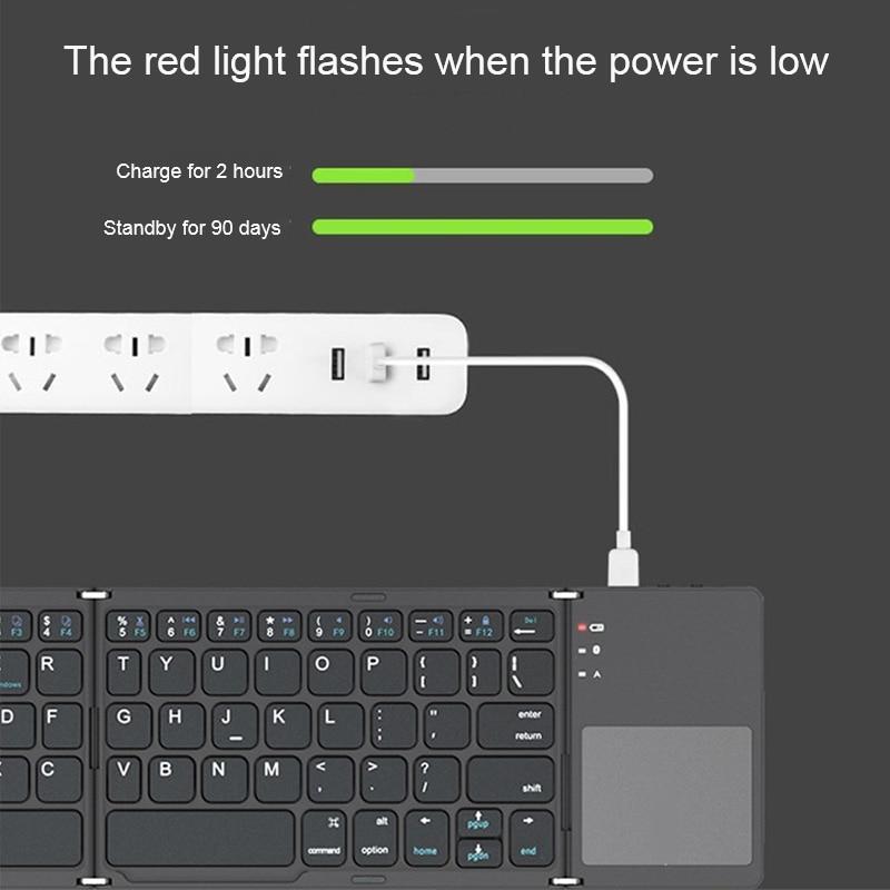 Wireless Bluetooth Foldable Keyboard