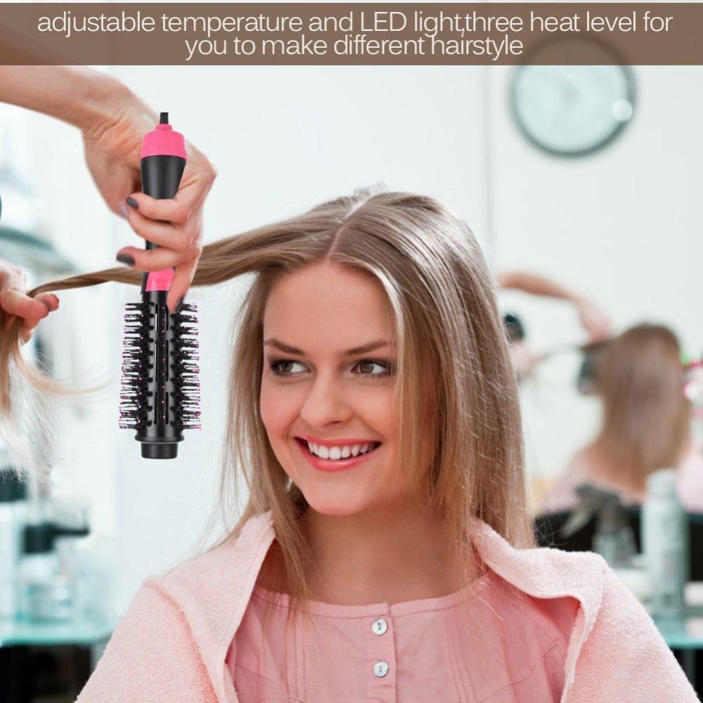 2-in-1 Hair Dryer Styler Straightening Brush
