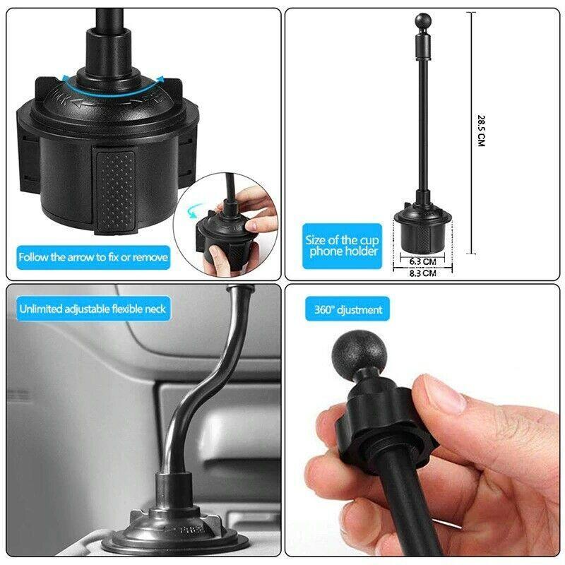 Flexible Car Cup Phone Holder