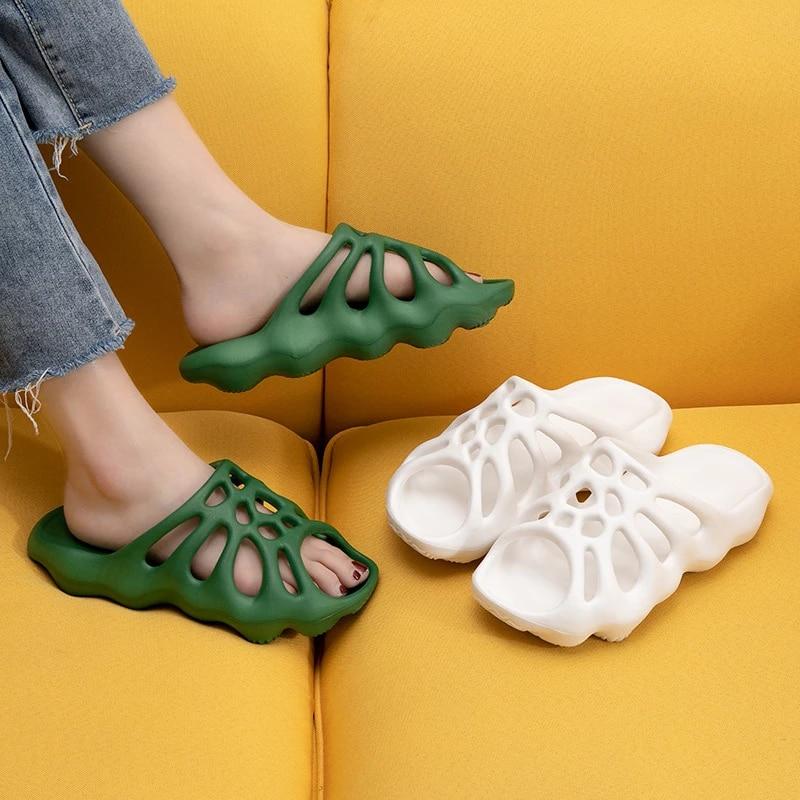 Breathable summer slippers for women