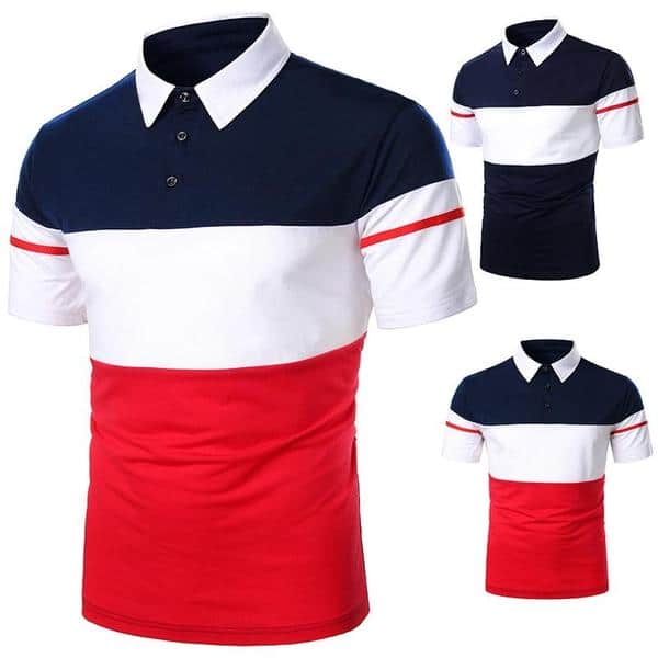 Mens Casual Short Sleeve Polo Shirt