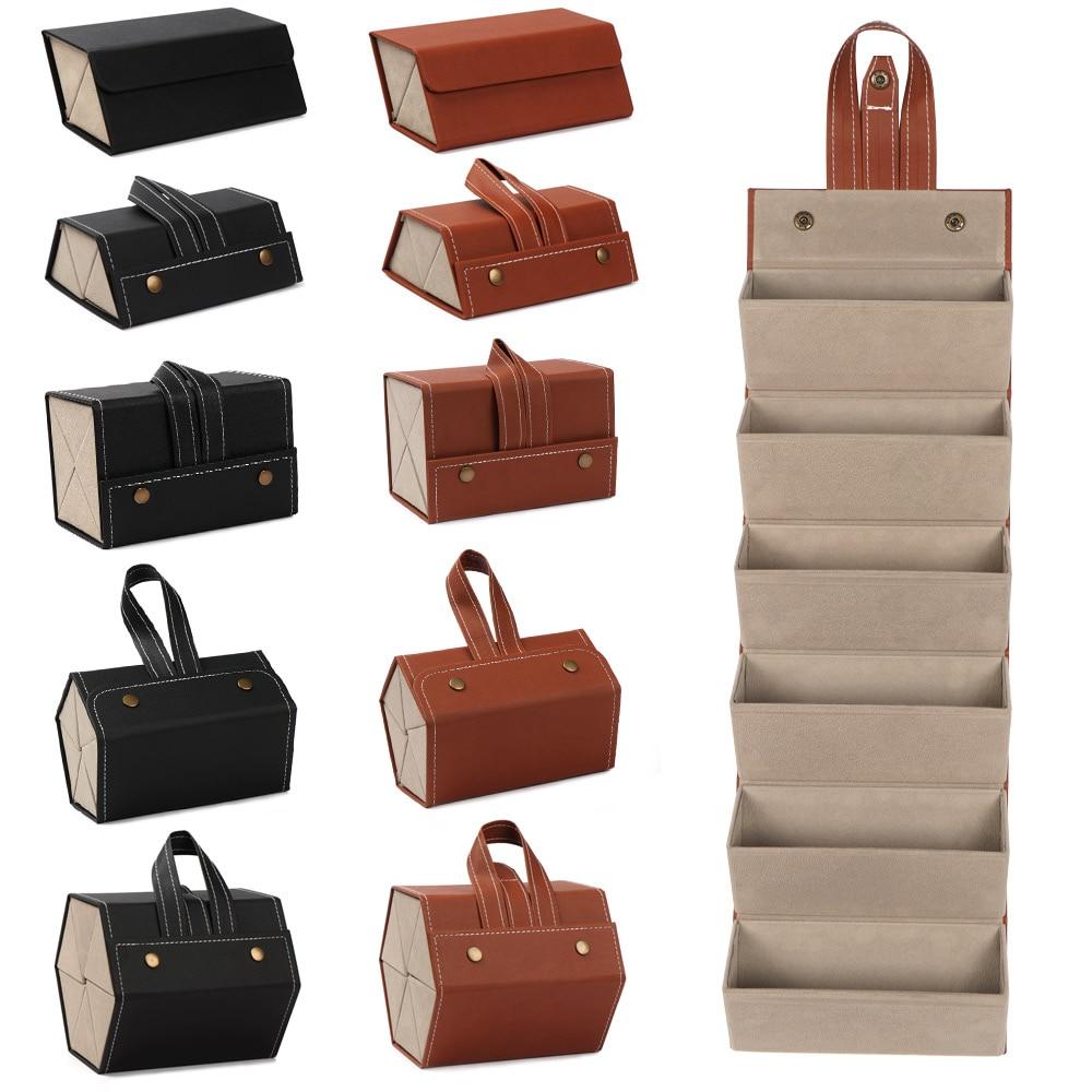 Leather Multiple Glasses Storage Case