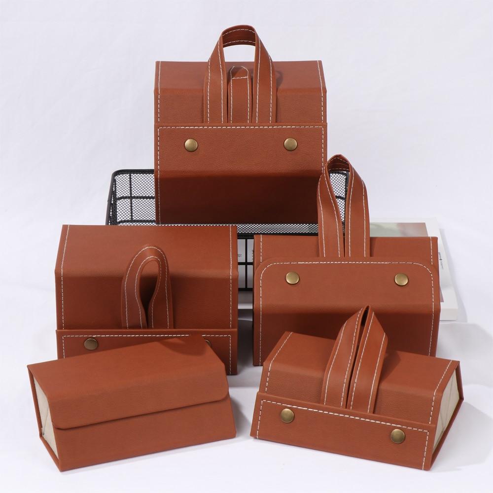 Leather Multiple Glasses Storage Case