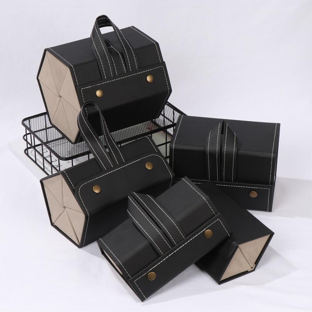 Leather Multiple Glasses Storage Case