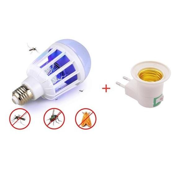2 in 1 LED and UV mosquito repellent bulb
