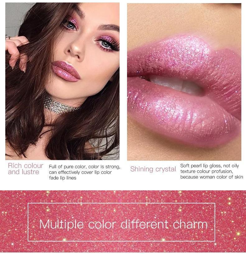 18 Color Diamond Shiny Long Lasting Lipstick