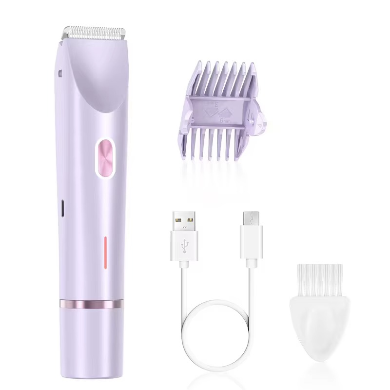 SilkyGlow 2-in-1 intimate shaver for women