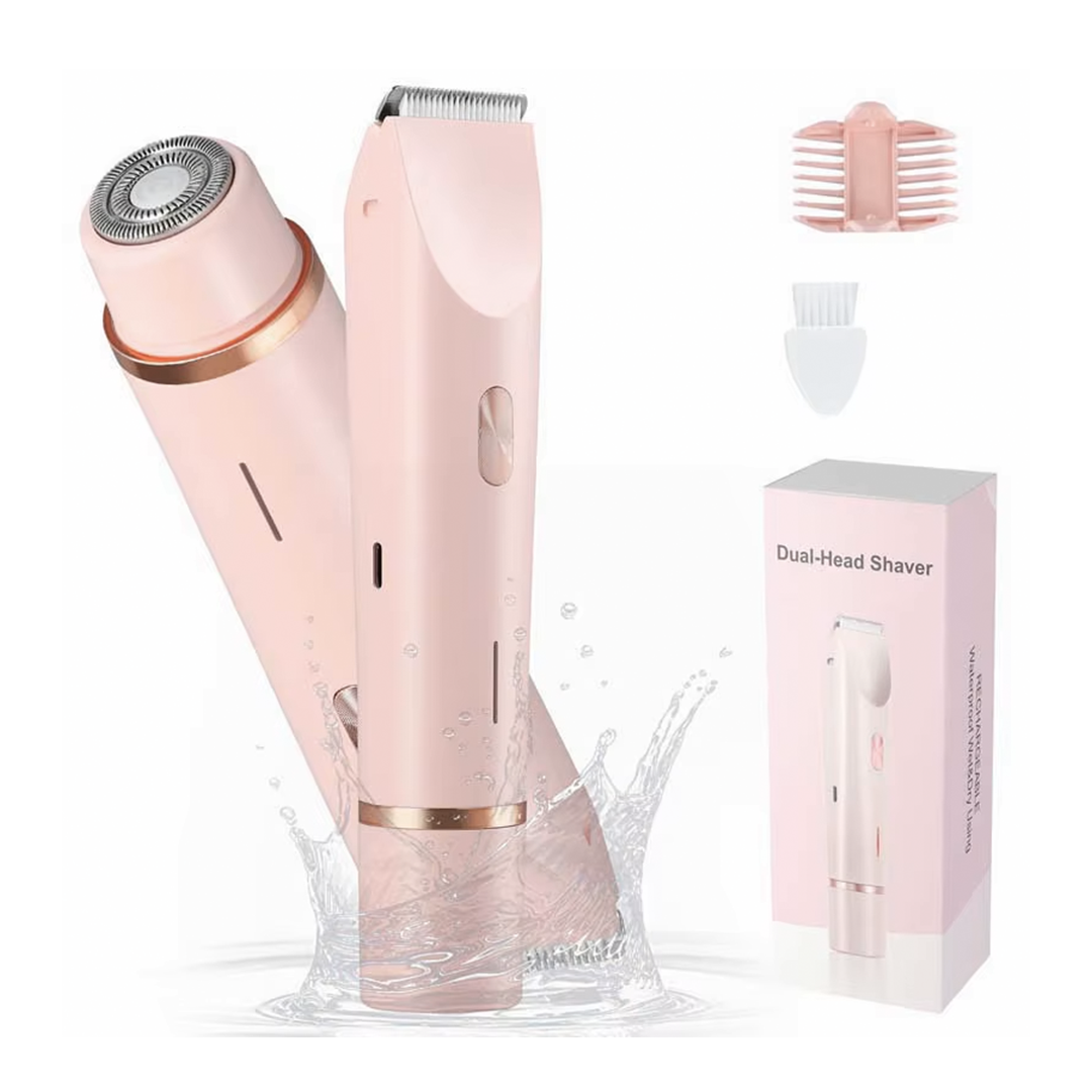 SilkyGlow 2-in-1 intimate shaver for women