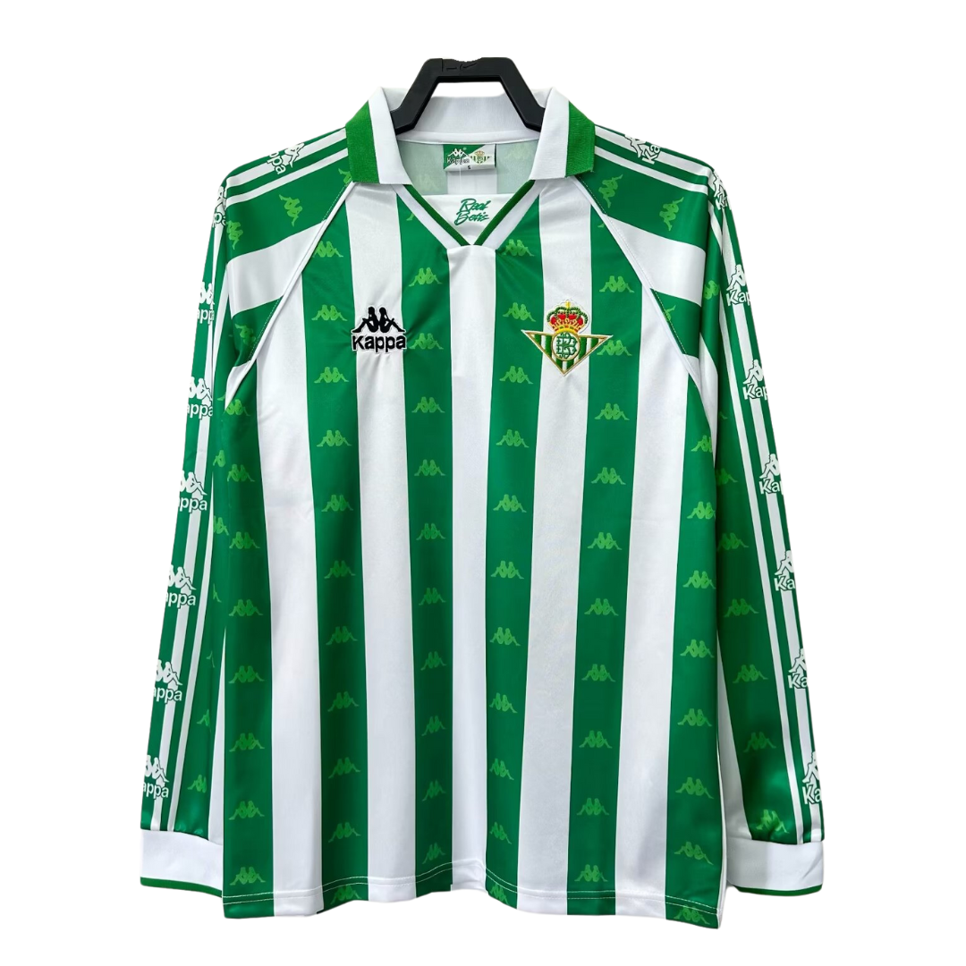 Real Betis thuisshirt met lange mouwen - 1995-97