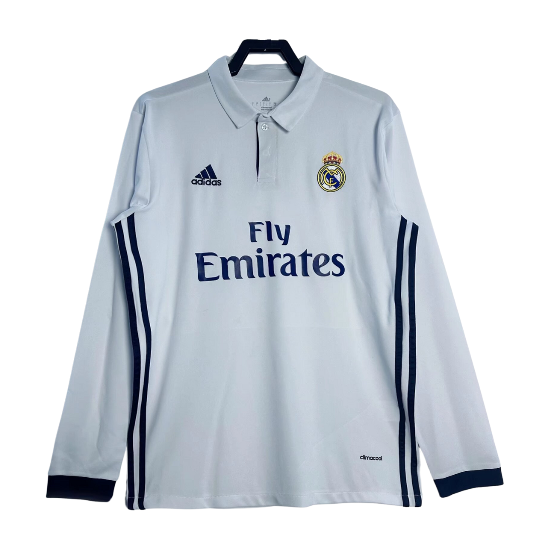 Real Madrid Long Sleeve Home Shirt - 2016-17