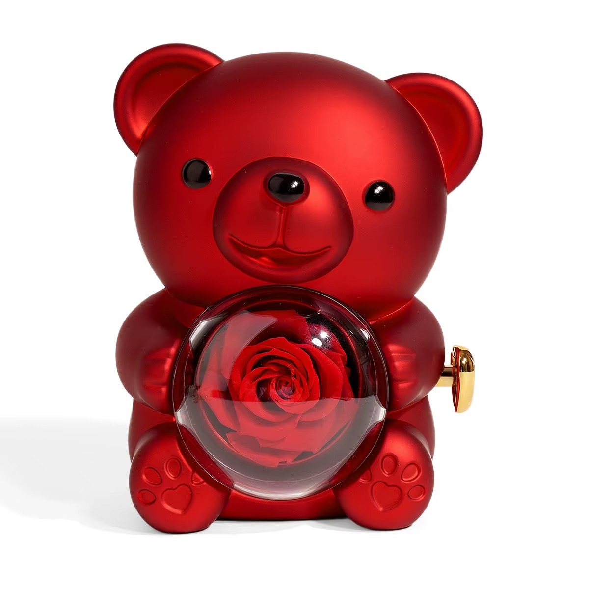 Sylvie Jewels Eternal Pink Bear with necklace