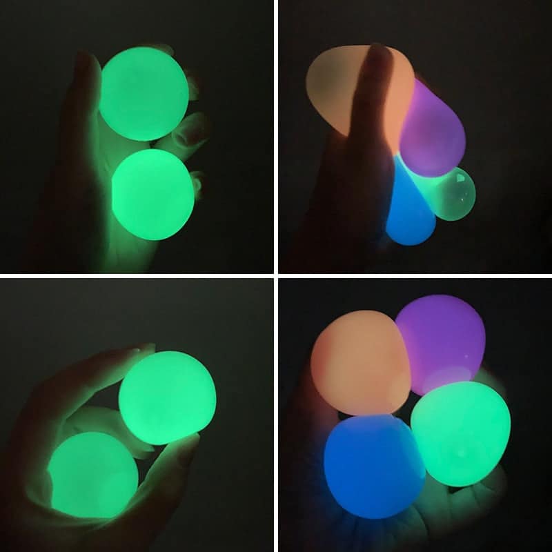 Bright sticky wall ball to play with and decorate your room or house