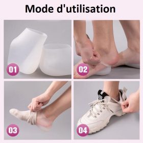 Invisible orthopedic insoles with adjustable height