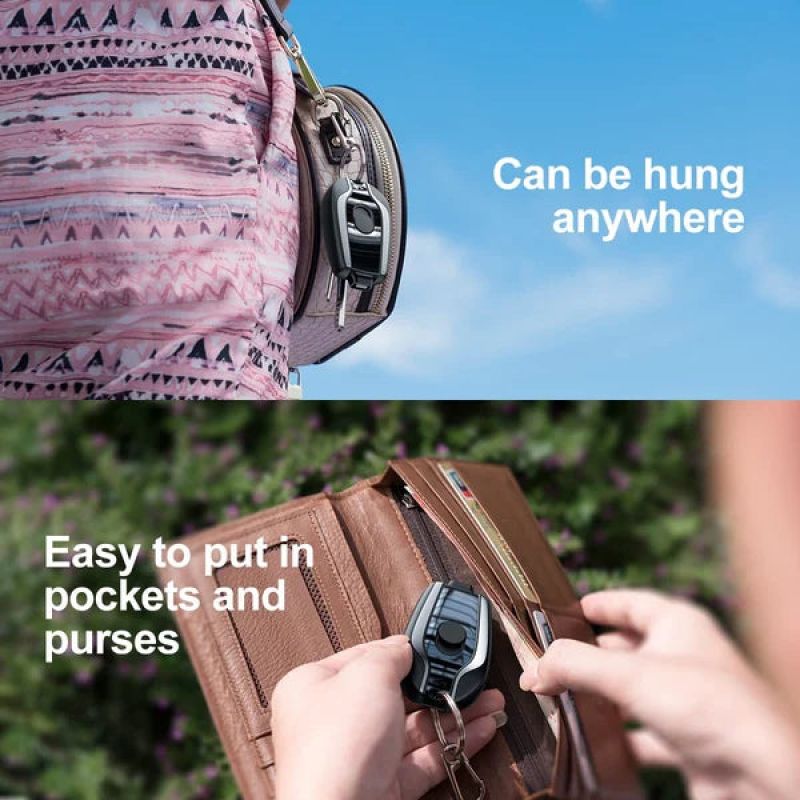 Portable charger with key ring