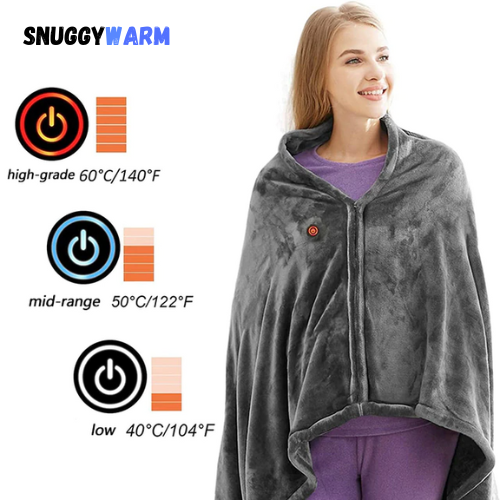 SnuggyWarm™ Heated Blanket Shawl