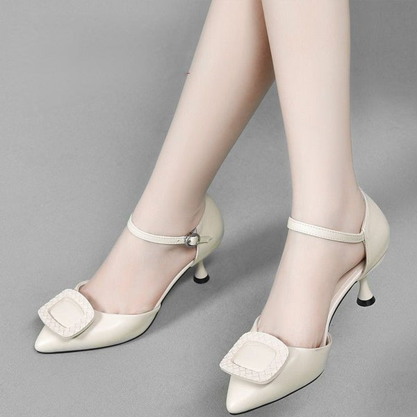 Leather High Heels
