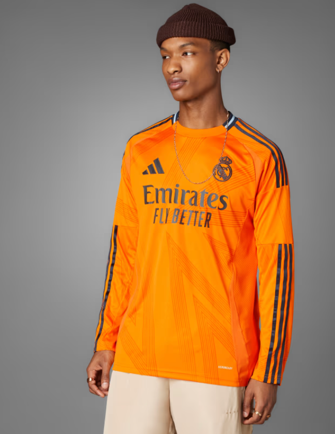 Maillot extérieur du Real Madrid 2024/25 à manches longues