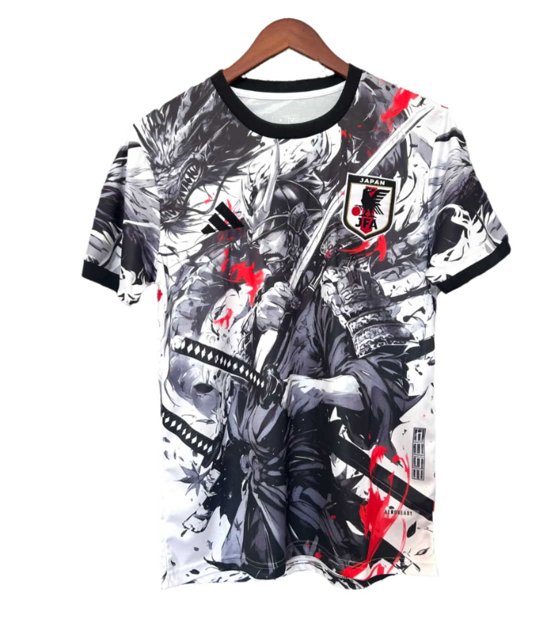 Maglia speciale del Giappone Guerriero Samurai con spada