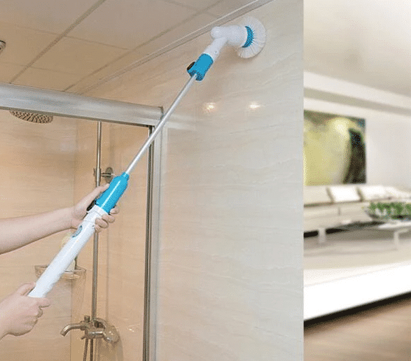 Electric Cleaning Scrubber with Extension Handle