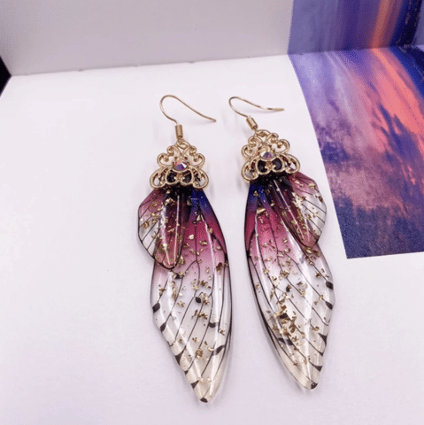 Butterfly wings earrings