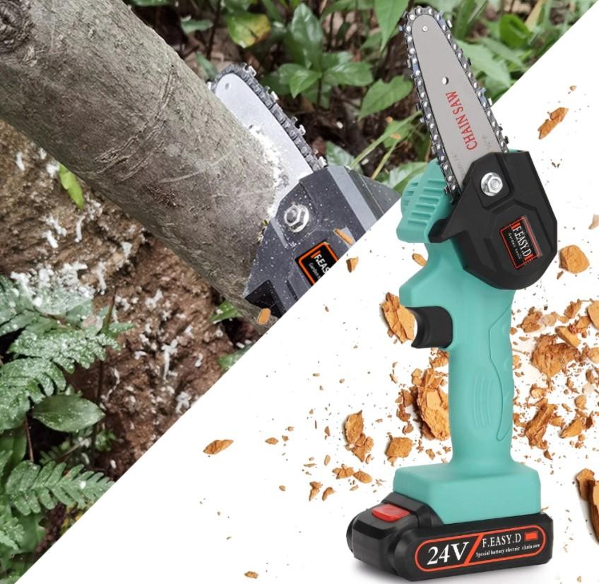 Rechargeable electric mini chainsaw