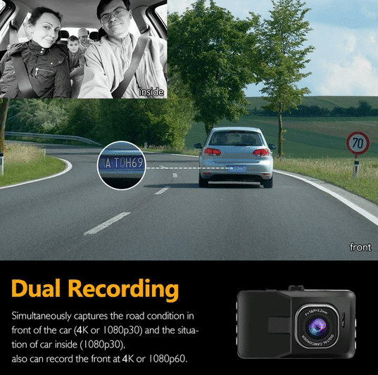 1080P UHD Car Driving Recorder Camera