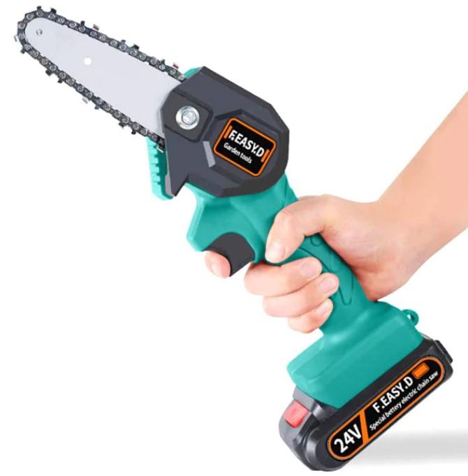 Rechargeable electric mini chainsaw
