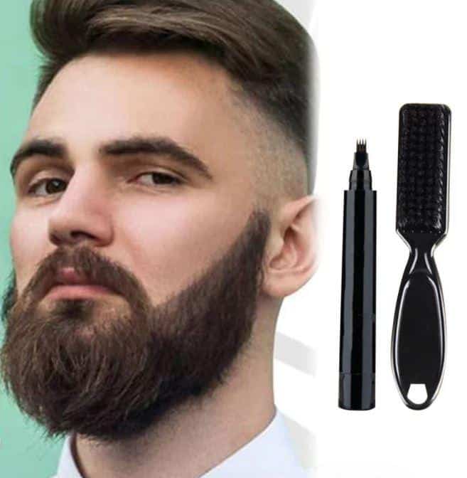 Semi-permanent beard pen