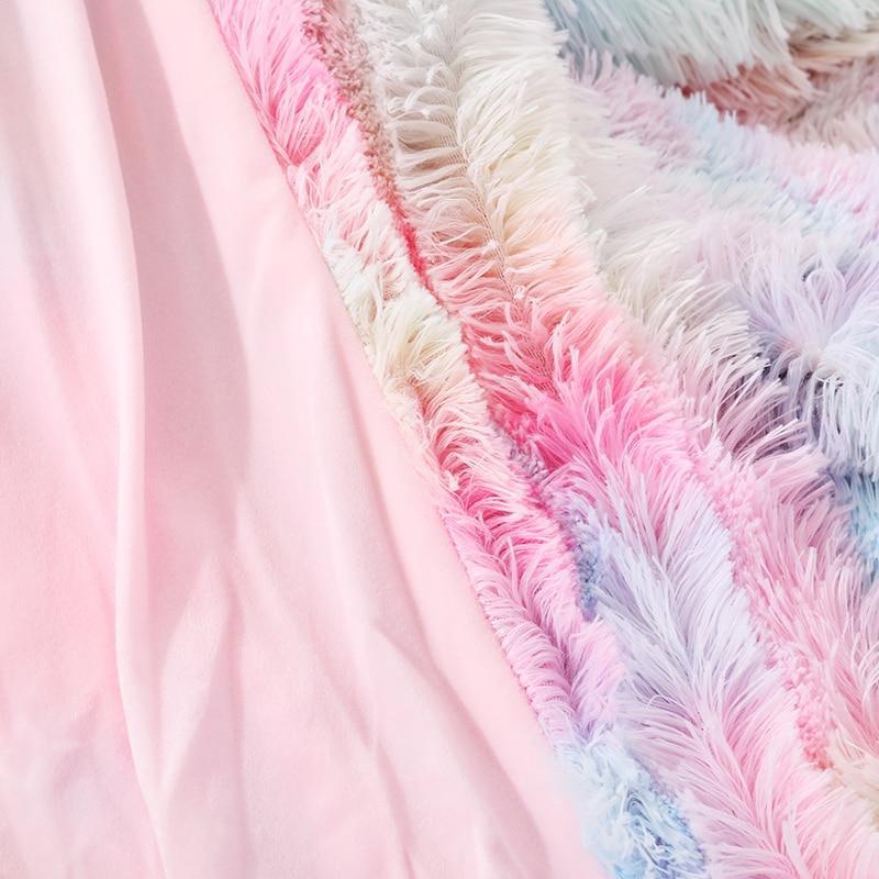 Fluffy Blanket With Pillow Cover