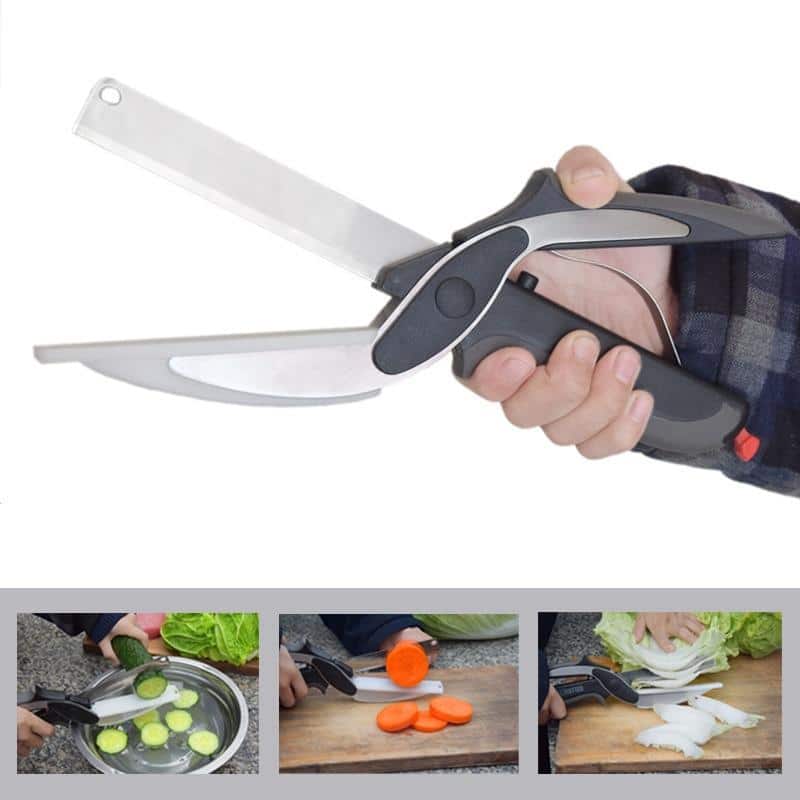 Clever Cutter Kitchen Scissors with Cutting Board