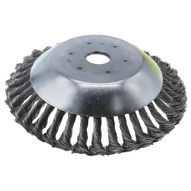 Wire brush cutter head