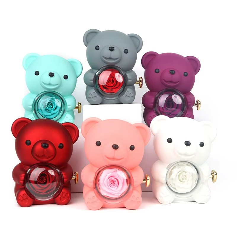 Sylvie Jewels Eternal Pink Bear with necklace