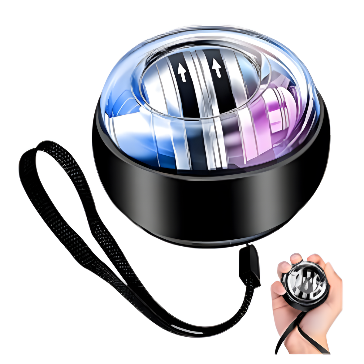 TorqueBall Gyro Ball forearm wrist exercise with automatic counter