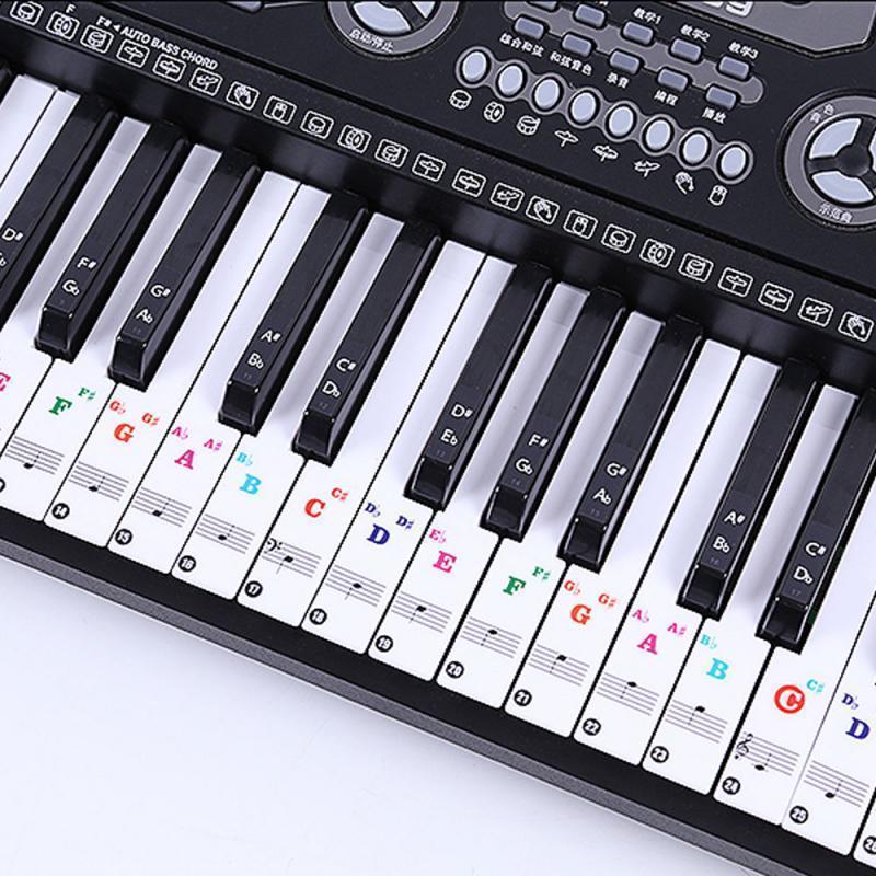 Removable Piano Key Stickers