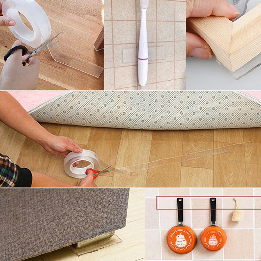 Nano Magic Tape – Reusable Double Sided Adhesive Traceless Tape