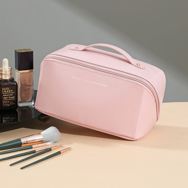 Large capacity travel jewelry cosmetic bag