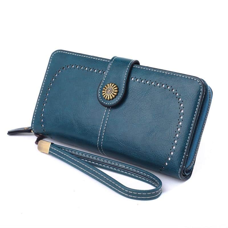RFID Leather Wallet Purse for Women