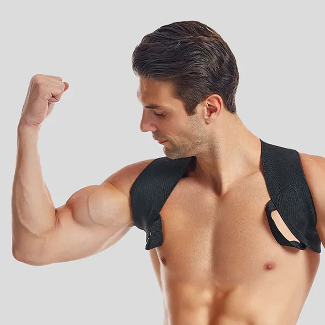 Xiomak Back Posture Corrector Collarbone Spine Adjustable Belt Upper Back, Shoulder