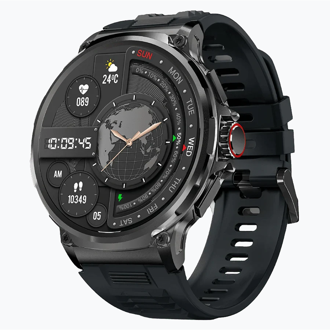 Stahlgear Zeus Connected smart watch men 1.85 inch HD sport Bluetooth call GPS sport Fitness Tracker heart monitor 710 mAh waterproof