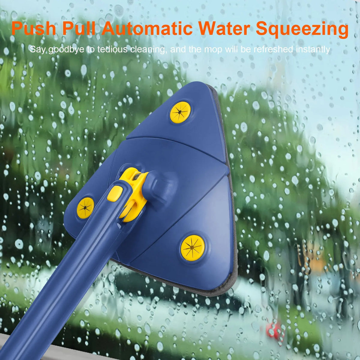 Adjustable, rotating cleaning brush