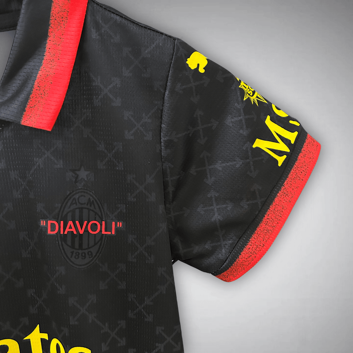 AC Milan Off-White Kids Football Kit - Diavoli