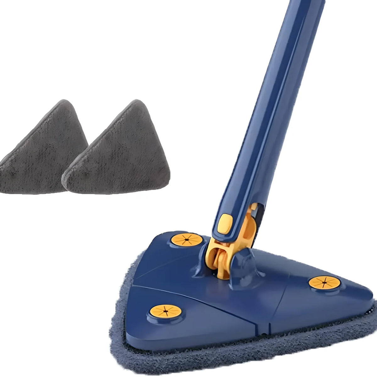 Adjustable, rotating cleaning brush
