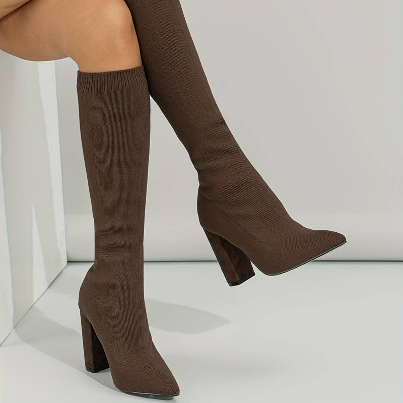 Ankle Boots Women Ankle Length Block Heel Structured Upper Design