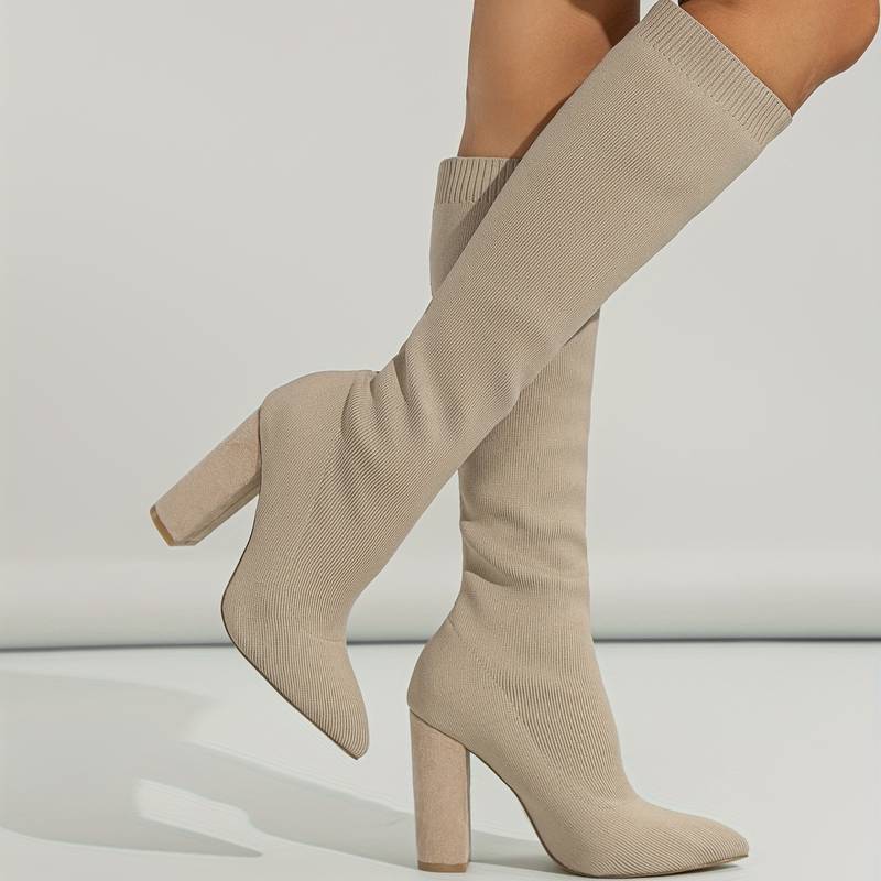 Ankle Boots Women Ankle Length Block Heel Structured Upper Design