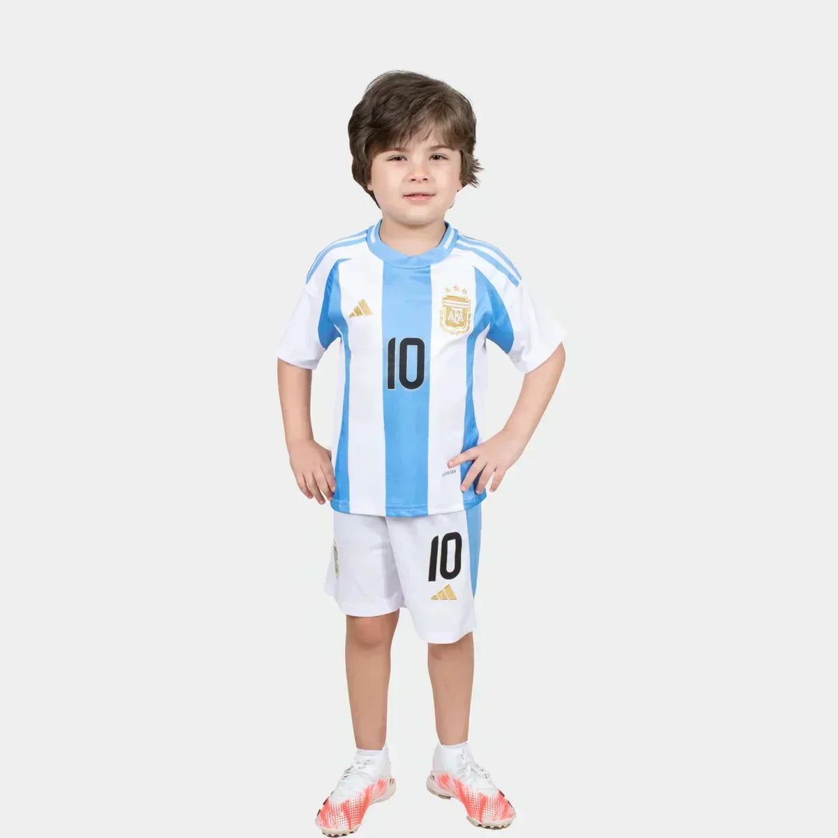Argentinië-thuisvoetbaltenue voor kinderen 2024/2025 Messi 10