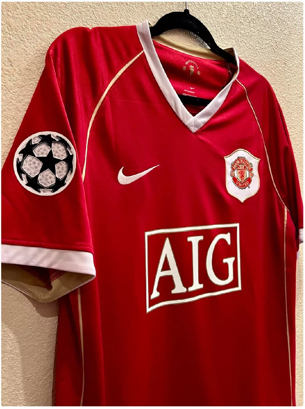 Manchester United 2006/07 thuisshirt – Wayne Rooney #8 – UCL-editie – korte mouwen