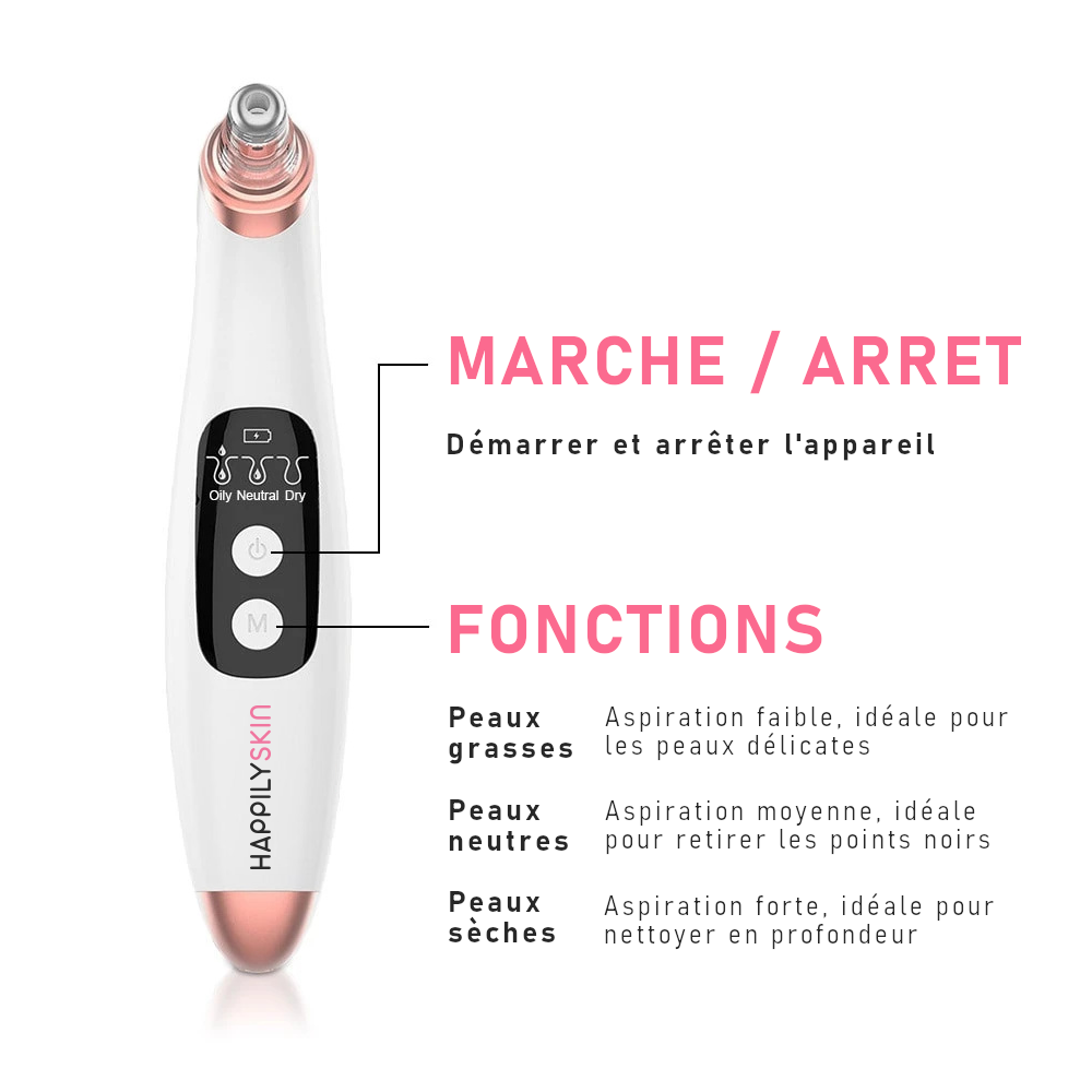 happilyskin blackhead vacuum cleaner