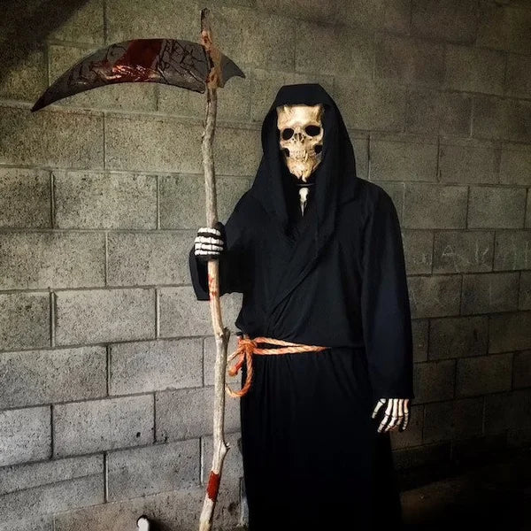 Skull and bones warrior horror Halloween mask