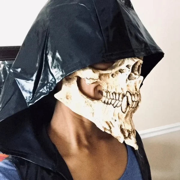Skull and bones warrior horror Halloween mask